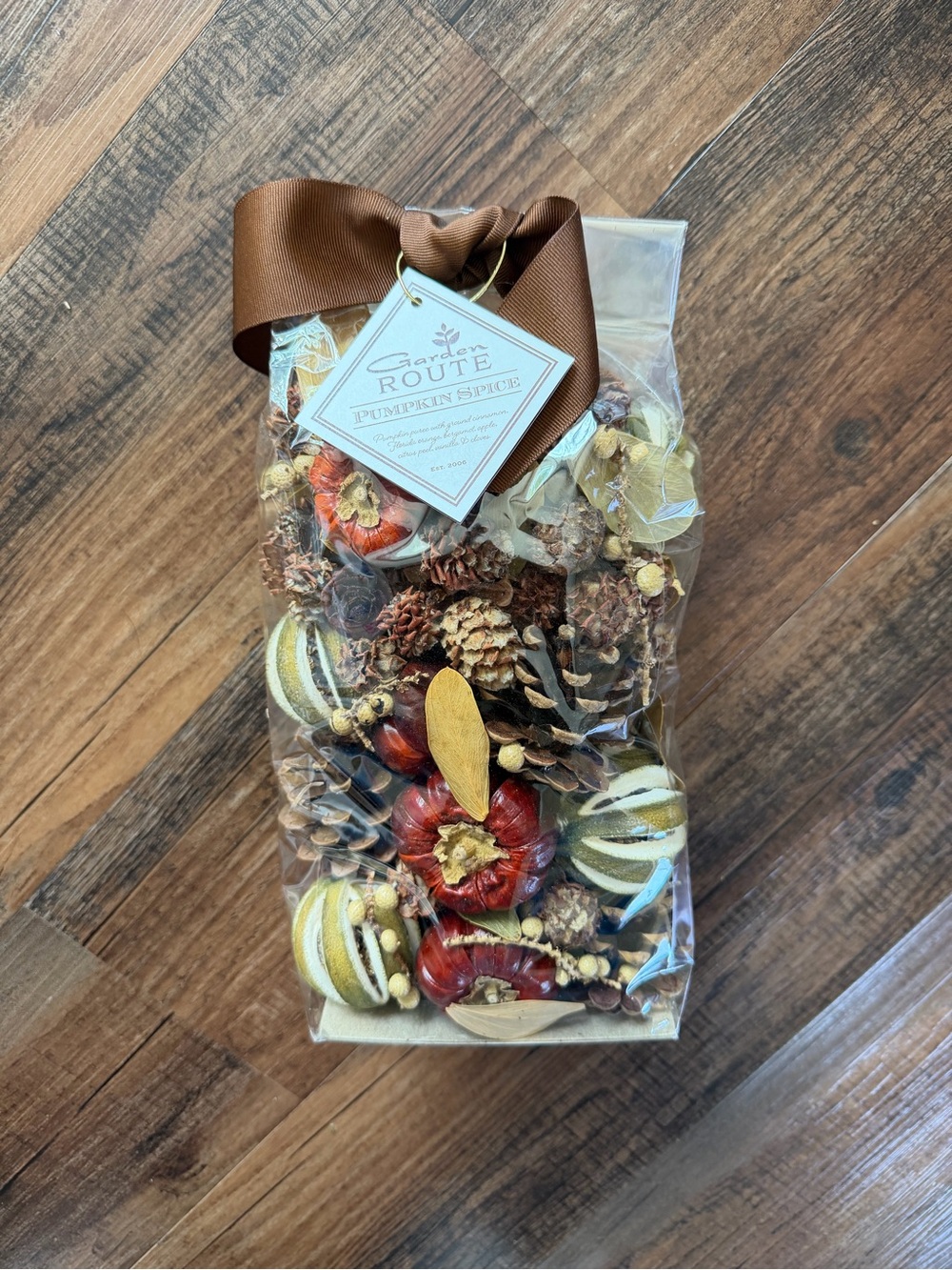 Pumpkin Spice Potpourri Sachet - Brown/Orange